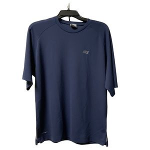 NIKE Shirt Men Blue Size L Sphere Dry Short Sleeve Crew Mesh Training Active